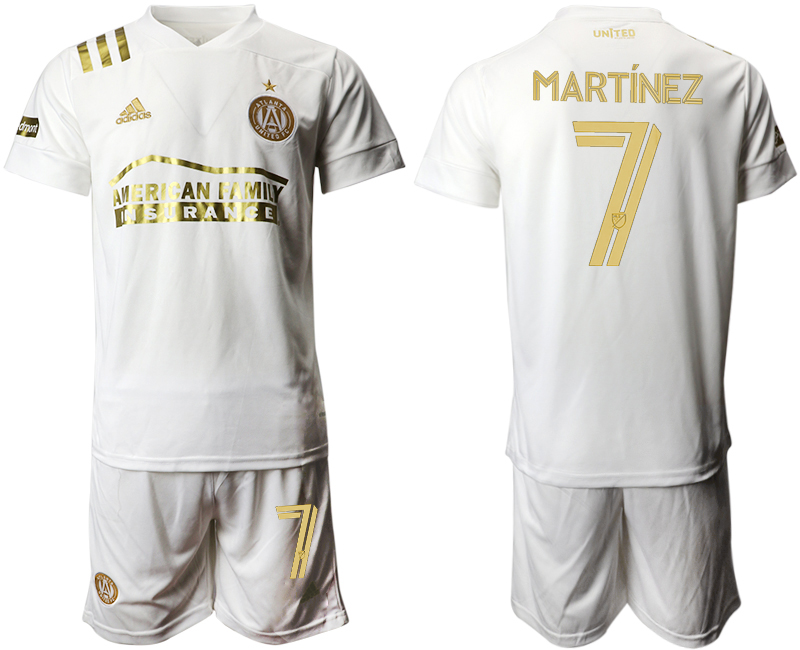 Men 2020-2021 club Atlanta Union away #7 white Soccer Jerseys